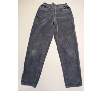 Lauren Ralph Lauren Petite Corduroy Pants Blue Gray Straight Leg Womens 8P Slate